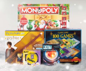 Christmas gift ideas from Ryman: board games, Harry Potter game, Dobble and Monopoly 