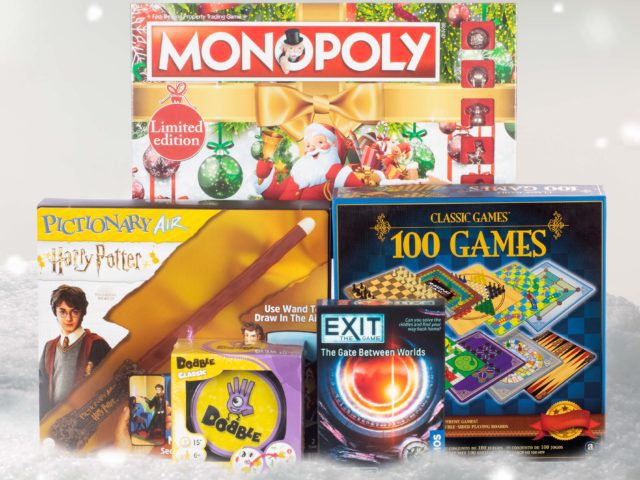 Christmas gift ideas from Ryman: board games, Harry Potter game, Dobble and Monopoly 