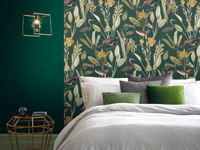 autumn interior trends: forest green