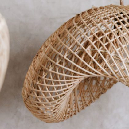 large rattan lampshades from collectiviste