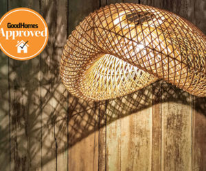 Sustainable rattan pendant lampshade for ceiling from Collectiviste