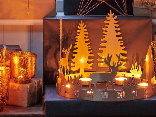 Christmas garden centre decorations