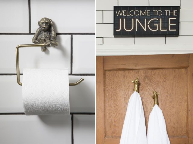 Sarah King's tropical bathroom makeover