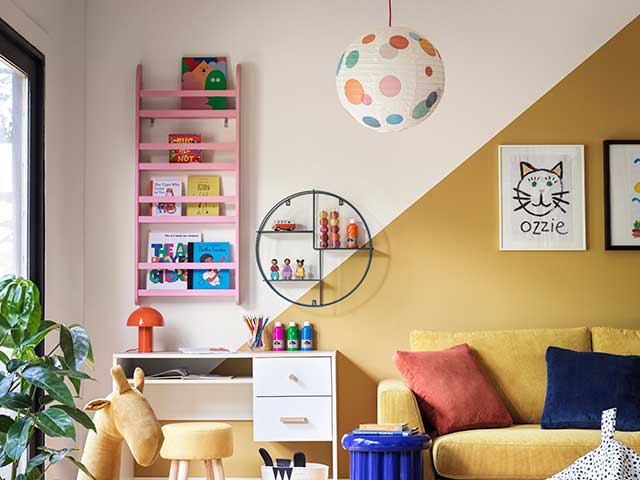 2022 colour trend predictions yellow in busy children's playroom