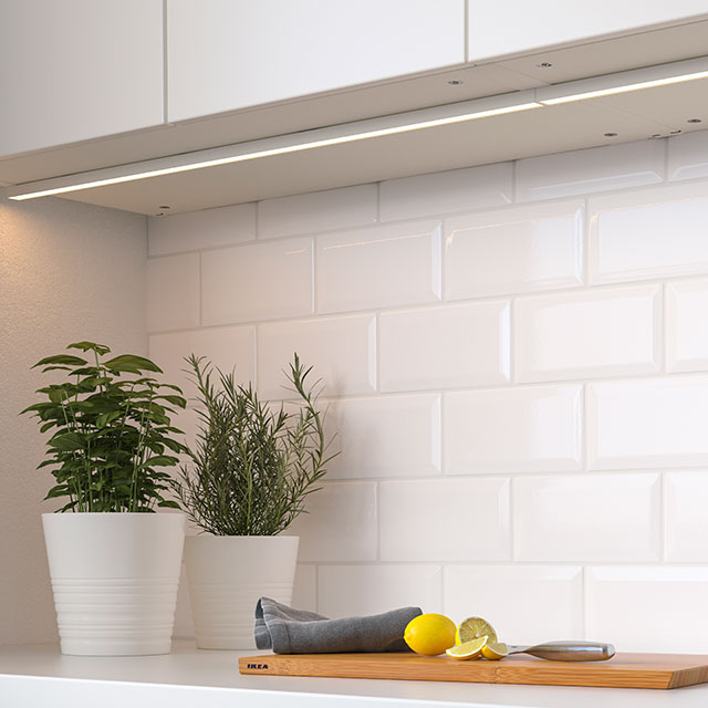 cheap strip lighting for kitchens from Ikea