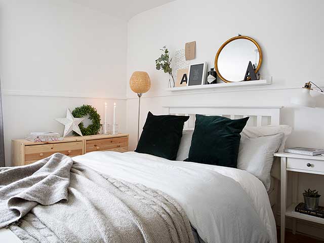 Yorkshire cottage bedroom in white