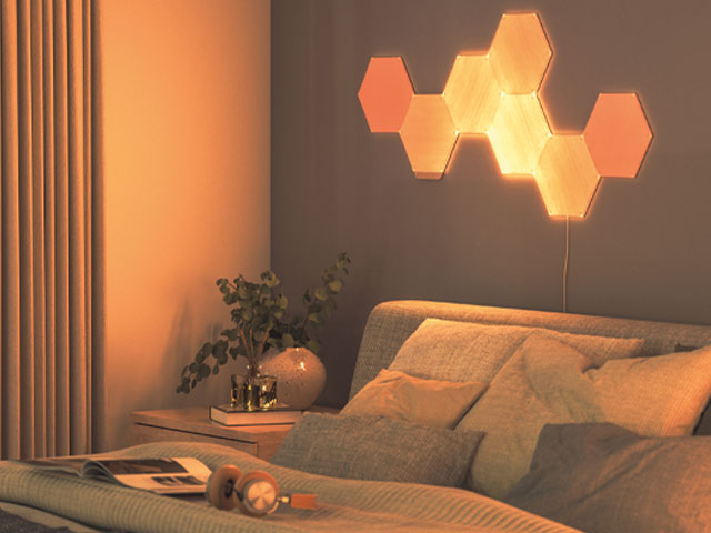 Hexagon light store panels