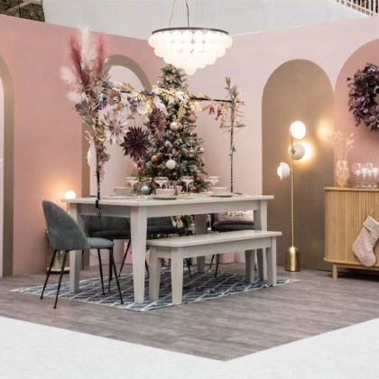The Good Homes Opal Blush roomset from Ideal Home Show Christmas