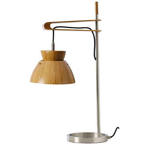 Morom Modern Desk Lamp in Bamboo, £249, Out & Out