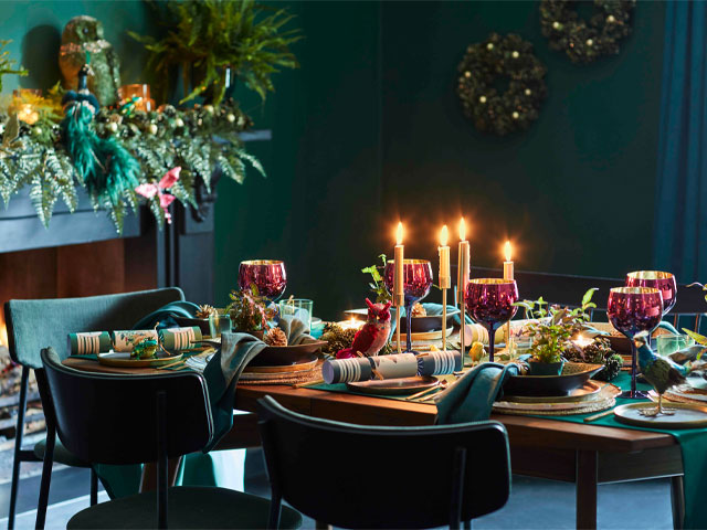 christmas tablescapes: luxe vibe from ideal home show good homes roomsets