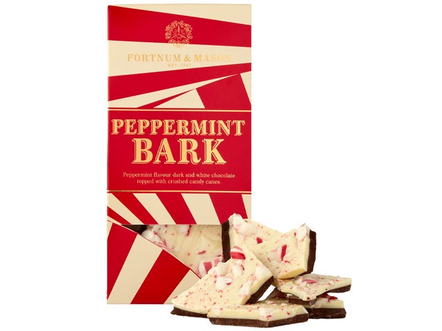 Peppermint bark gift box from Fortnum & Masons