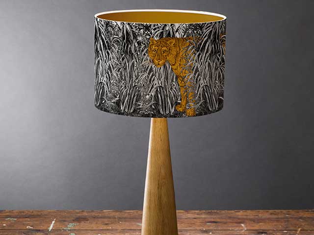 Tiger lampshade chinoiserie