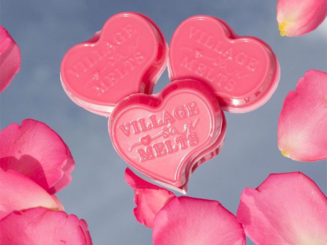 heart-shaped wax melts