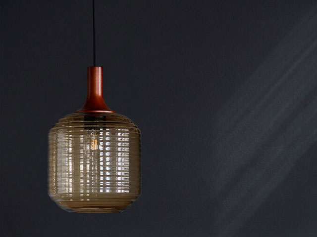 chocolate coloured pendant light