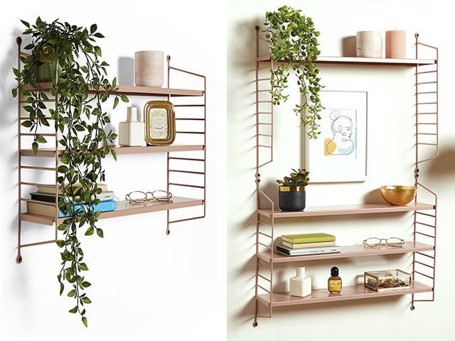 Bedroom storage ideas - modular shelving unit like string shelving that you can add to