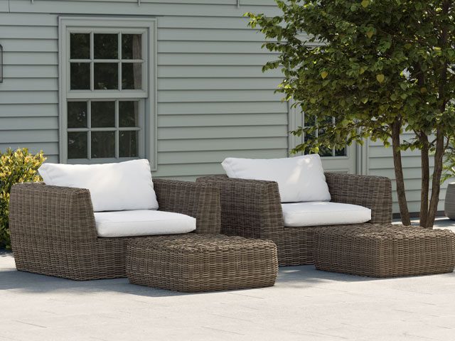 Garden Trading rattan armchairs