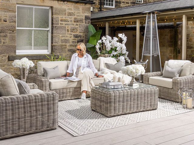 Rattan Garden Furniture Set Goodhomes