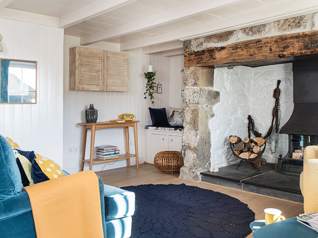 open fire place, Cornwall, cosy cottage