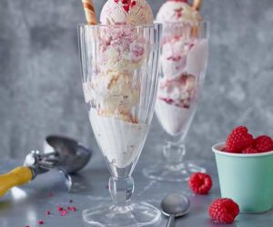 Win an ice cream maker raspberry ripple sundaes