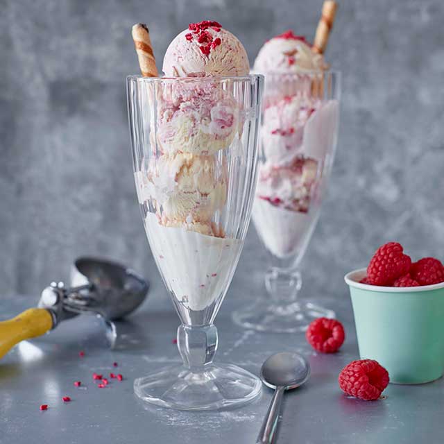 Win an ice cream maker raspberry ripple sundaes