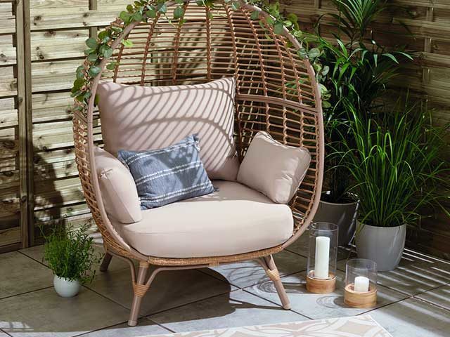 Mrs Hinch egg chair from Tesco