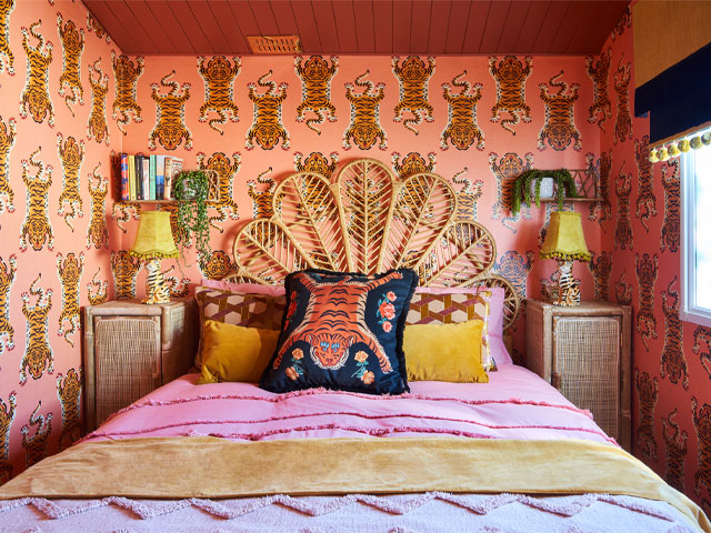 caravan decor ideas: Dixie Daydream tiger bedroom