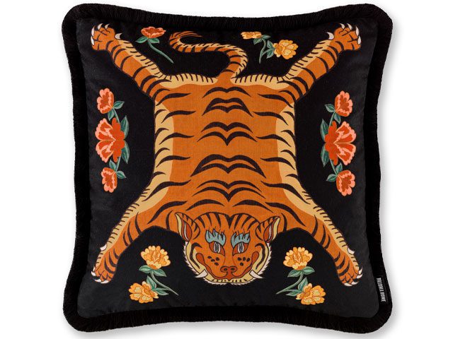 Dixie Daydream tiger cushion