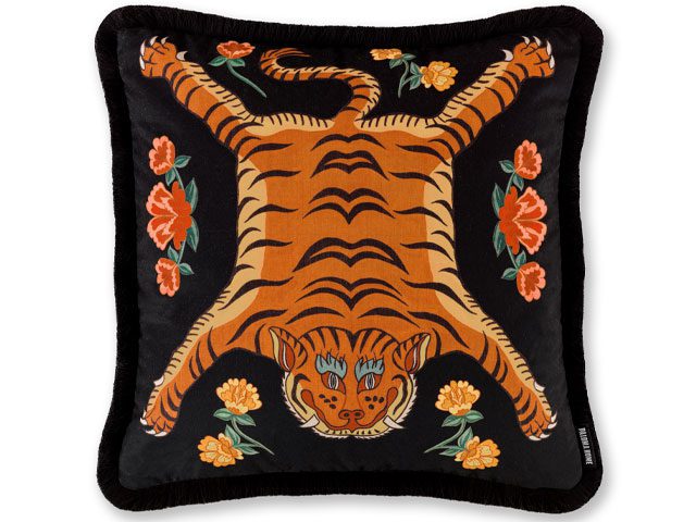 Dixie Daydream tiger cushion