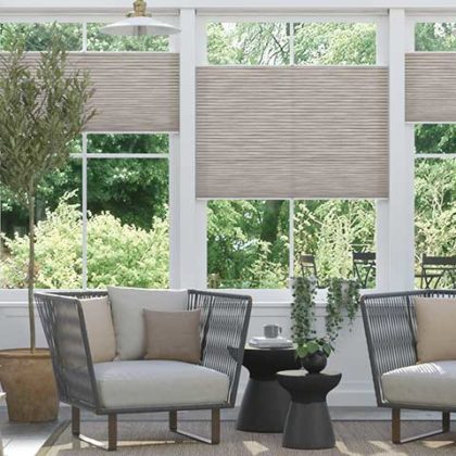 DuoLight Grain Fawn Top Down Bottom Up Thermal Blind