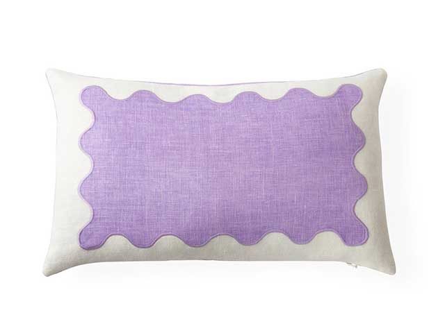 lavender decor ideas rectangle cushion in lilac and cream