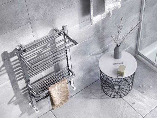 Easy Bathrooms’ Laiken steel heated towel radiator, £214 | Good Homes Magazine