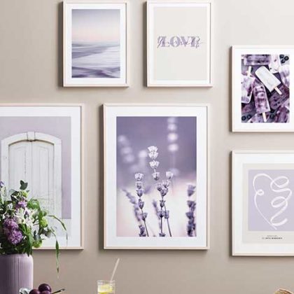 lavender decoration ideas - lilac wall art gallery