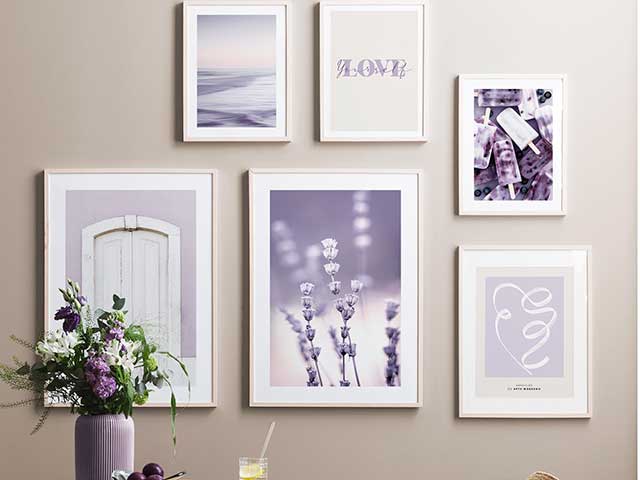 lavender decoration ideas - lilac wall art gallery