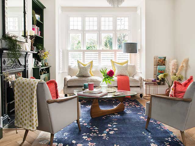 Living room of late Victorian detached home