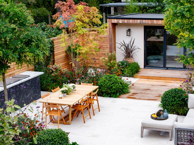 Gabrielle Grubanovich's garden makeover has turned an overgrown garden into a modern outdoor living space with garden zones