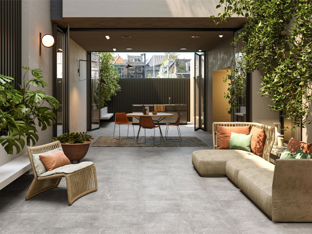 outdoor living: indoor-outdoor floor tiles from RAK Ceramics