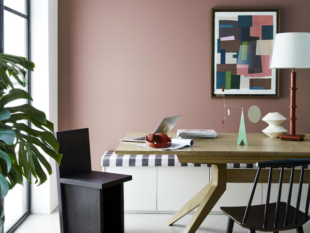 pink paint ideas for the dining room from little greene