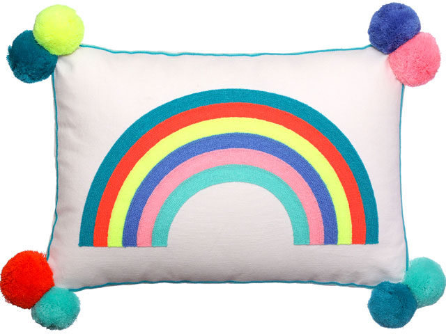 Pride rainbow cushion, Sweetpea and Willow