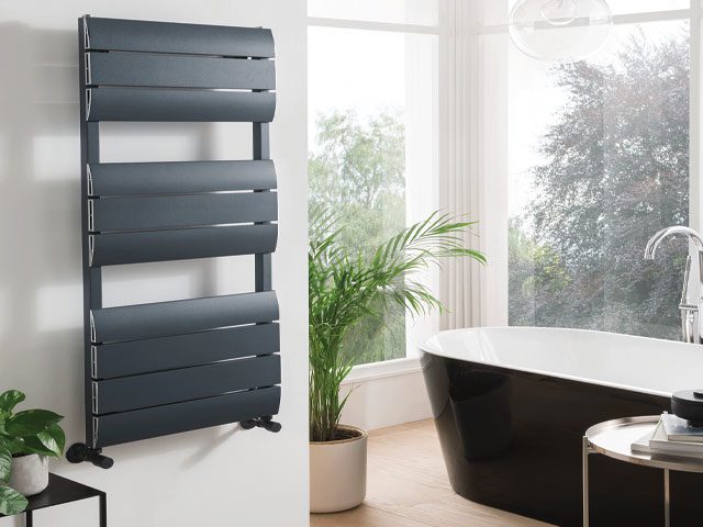 Astute aluminium towel warmer. £318, Vogue (UK) | Good Homes Magazine