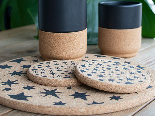 Cork placemats and coasters