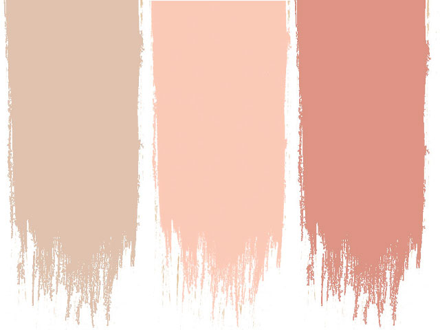 pale pink paint swatches
