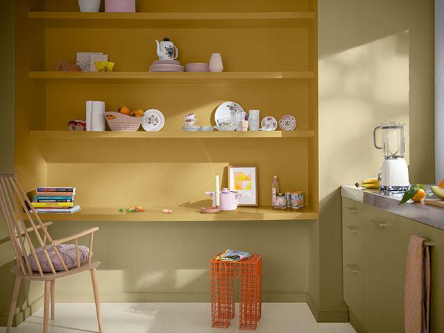 The bright paints of buzz in the kitchen for colour trends 2023