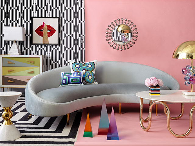 Clashing patterns and colours is key for maximalism 