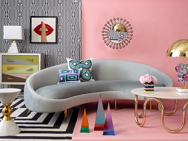 Clashing patterns and colours is key for maximalism