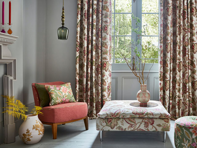 Keep the warmth in with curtains and blinds in autumn shades
