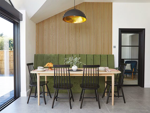 70s home renovation project in Bedfordshire with new open-plan kitchen diner