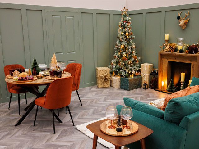 Woodland Jewel Christmas decor at Ideal Home Show