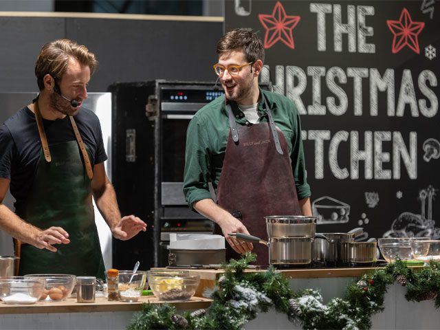 Billy & Jack at Ideal Home Show Christmas