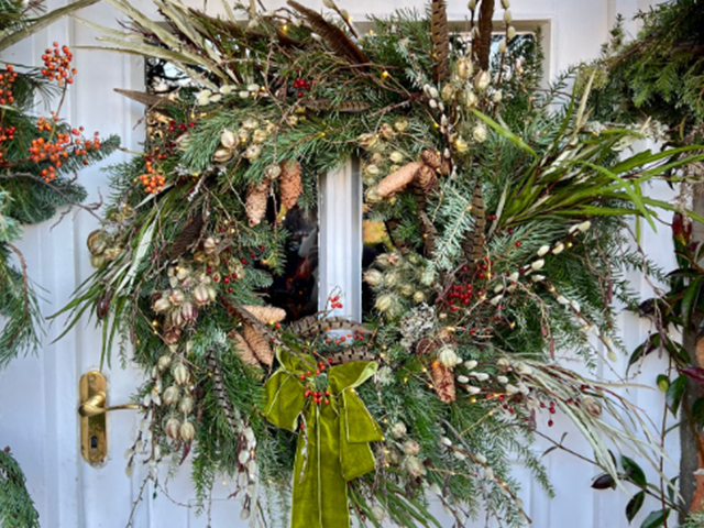 This gorgeous wreath from Clodagh McKenna x Wild at Heart makes a real statement