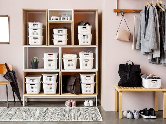 Orthex SmartStore hallway storage